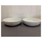 2 Threshold Porcelain Serve Bowls 12' Diameter NWT