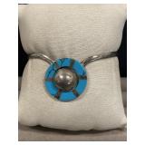 Vintage Sterling/Turquoise Bracelet 20 Grams