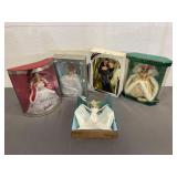 5 Vintage Barbie Dolls