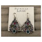 Patricia Locke Earrings Multi-Colored Teardrop