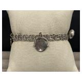 Sterling Charm Bracelet Length 7' Weight 21 Grams