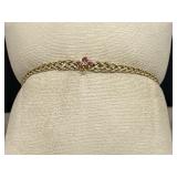 14K Gold Bracelet Length 7' Weight 3.5 Grams