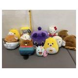 12 Various Size Squishmallows & More Plushies NWT
