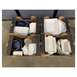 4 Boxes Of Misc. Dishes, Trays, & More