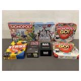 7 Various Board/Card Games NWT