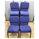 12 Cushioned Stackable Conference Chairs