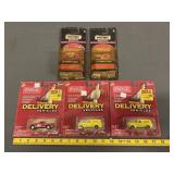 3 Johnny Lightning & 2 Matchbox Coca-Cola Cars