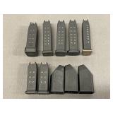 7 Glock Handgun Magazines .45, 9mm, & 40