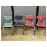 4 Vintage Virco Child School Chairs