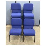 12 Cushioned Stackable Conference Chairs