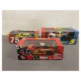 3 Racing Champions NASCAR 1:24 Die Cast Model Cars
