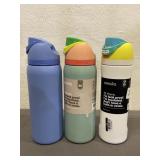 3 Owala Freesip Metal Tumblers