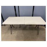 Lifetime Folding Plastic Table 72'x29.5'x30'