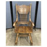 Vintage Spindle Back Rocking Chair