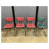 4 Vintage Virco Child School Chairs