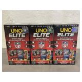 3 NFL 2025 Core Edition Uno Elite  NWT