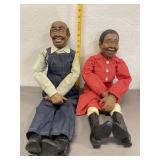 2 Vintage William Wallace Jr. Porcelain Dolls