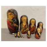 10 Pc Vintage Russian Nesting Dolls