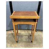 Vintage Dictionary Stand On Wheels
