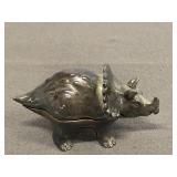 Reed & Barton Silver Dinosaur Music Figurine