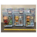 3 NWT Peanuts A Charlie Brown Christmas Figures