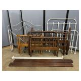 5 Various Size Vintage Headboard/Footboard