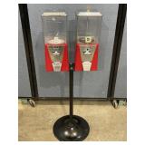 Vintage Oak Gumball & Candy Vending Machine