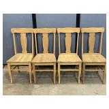 4 Wood Dining Chairs