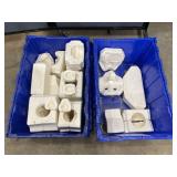 2 Totes Of Plaster Molds