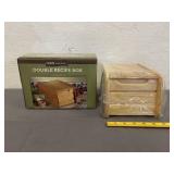 Double Recipe Box NWT