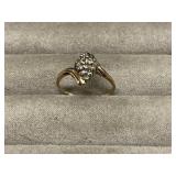 10k Gold Ring Size 6.5, Weight 1.6 Grams