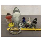 10 Decorative Glass Paperweights