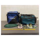 Shimano & Tackle Logic Bags W/Line & Net