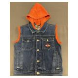 Harley Davidson Child Denim Vest Size 7