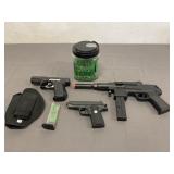 3 Spring-Powered Airsoft Guns