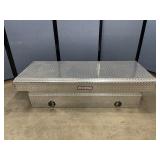 Weather Guard Aluminum Saddle Box W/Key