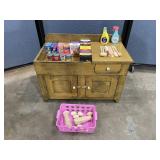 Primitive Style Play Kitchen Dry Sink & More