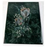 Decorative Wall Plaque With Floral Design