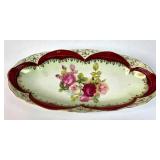Reinhold Schlegelmilch Hand-Painted Floral Dish