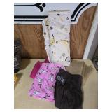 Printed and Solid Fabric Pieces
