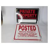 Metal Private Property Signs