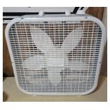 Lasko White 3-Speed Box Fan with Handle
