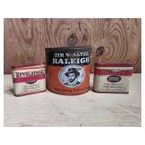 Sir Walter Raleigh & Revelation Tobacco Tins