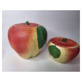 Apple Shaped Ceramic Canister Set