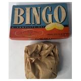 Bingo Game Set With Embossed Wood Numbers