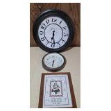 Westclox and Westminster Wall Clocks, Framed Stitc