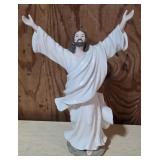 Porcelain Figure of Jesus with Raised Arms
