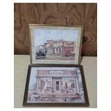 Pair Framed Prints: General Store, Trading Post