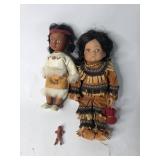 Native American Style Dolls Lot of 3