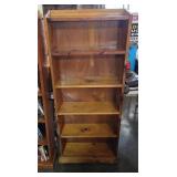 Solid Wood Tall Bookshelf 54x24x8 Inches